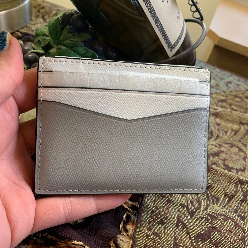 SOLD⛔️Authentic KATE SPADE Leather colorblock card case - Picture 2 of 8